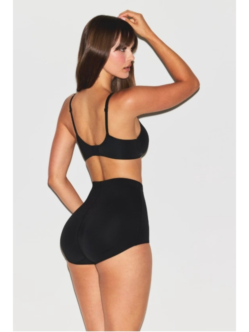 NWT Women's SKIMS Sculpting High-Waisted Butt Enhancing Briefs Black Size XL